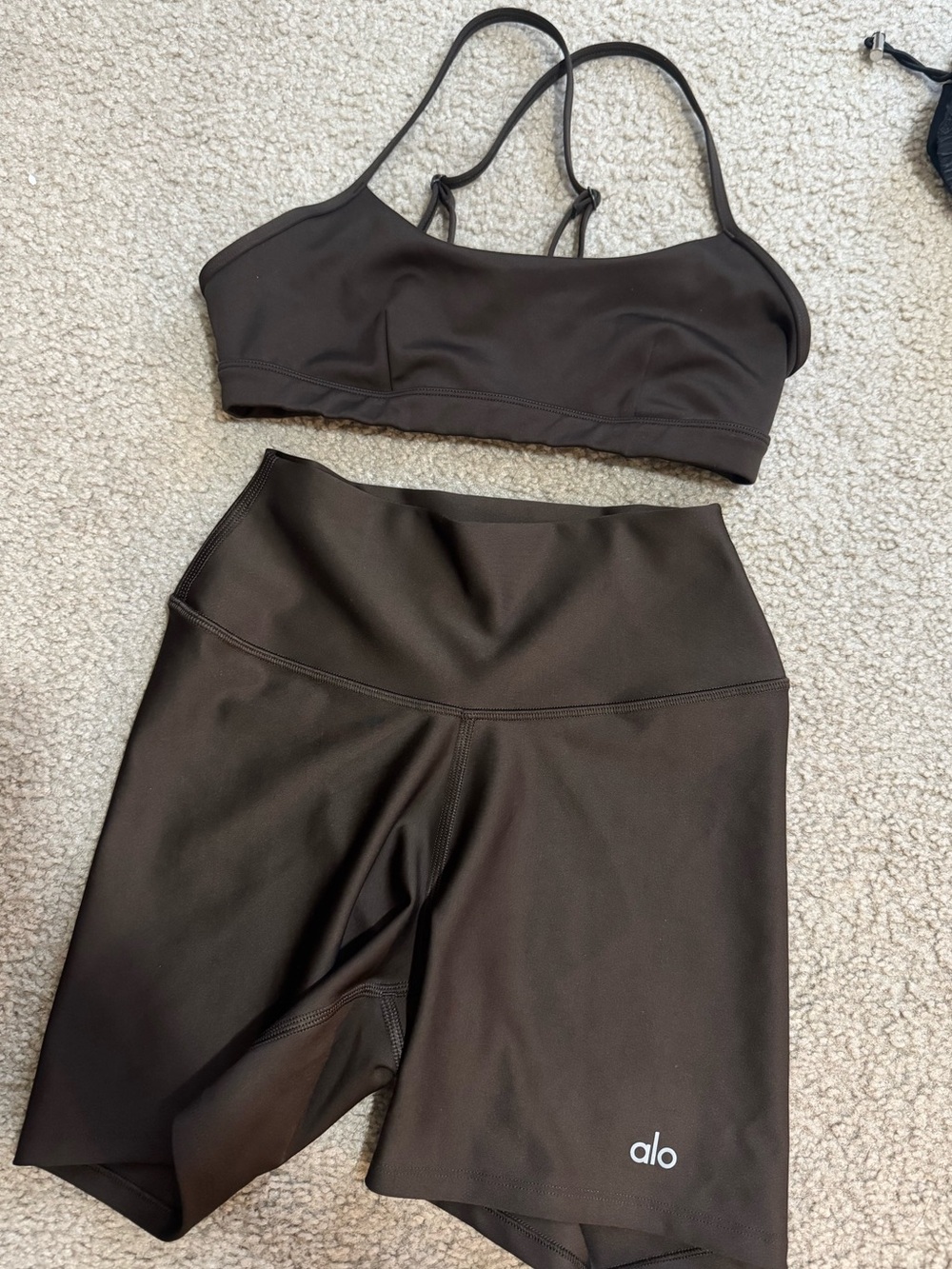 Alo yoga set - brown